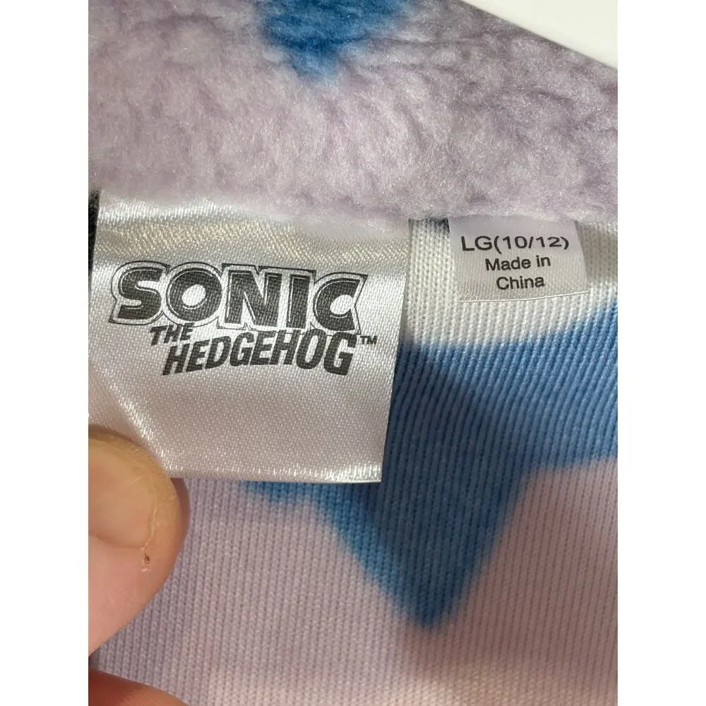 Sonic The Hedgehog Girl's Fleece Jacket, Pink, Sz L (10/12), NWT